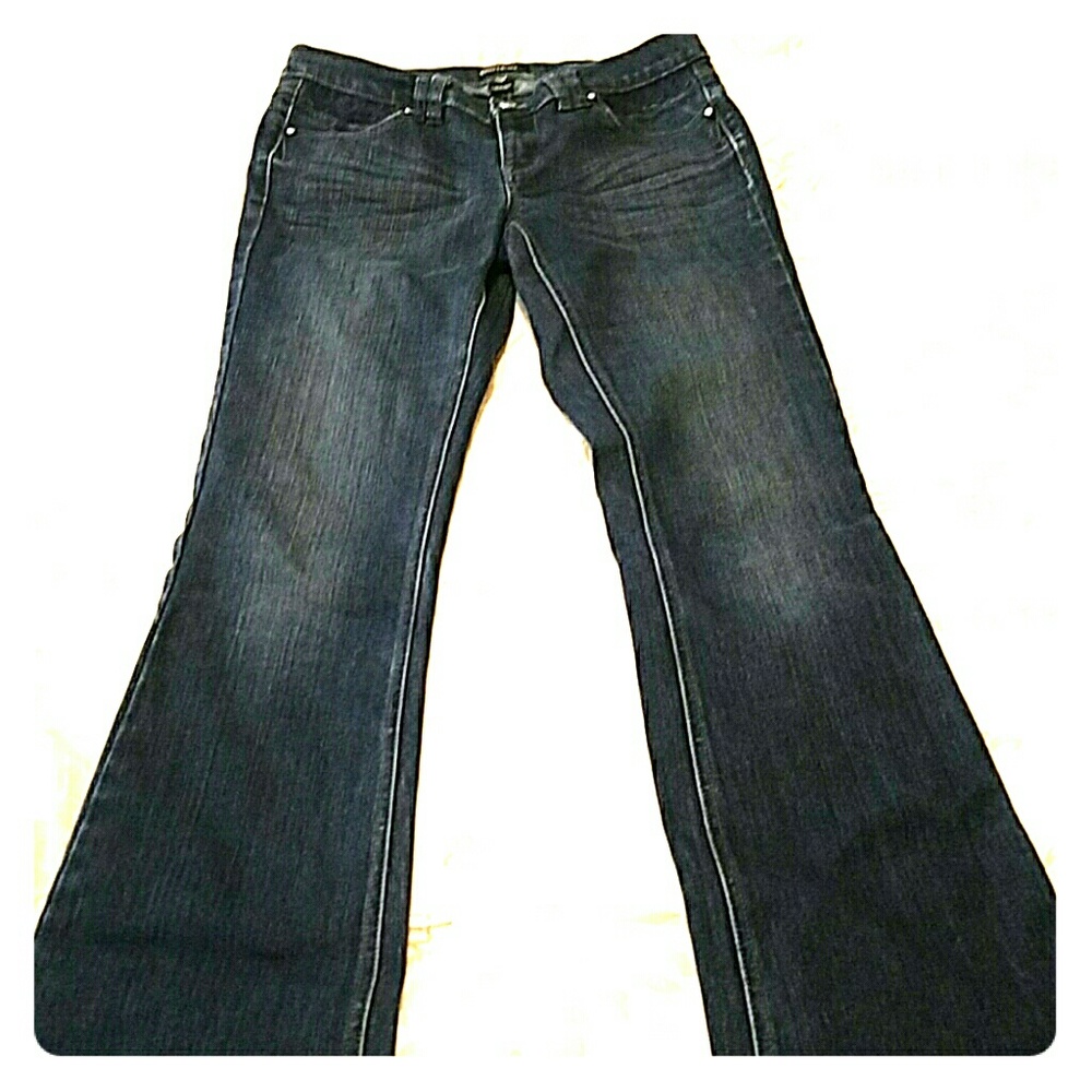 WHBM NOIR Boot Leg jeans